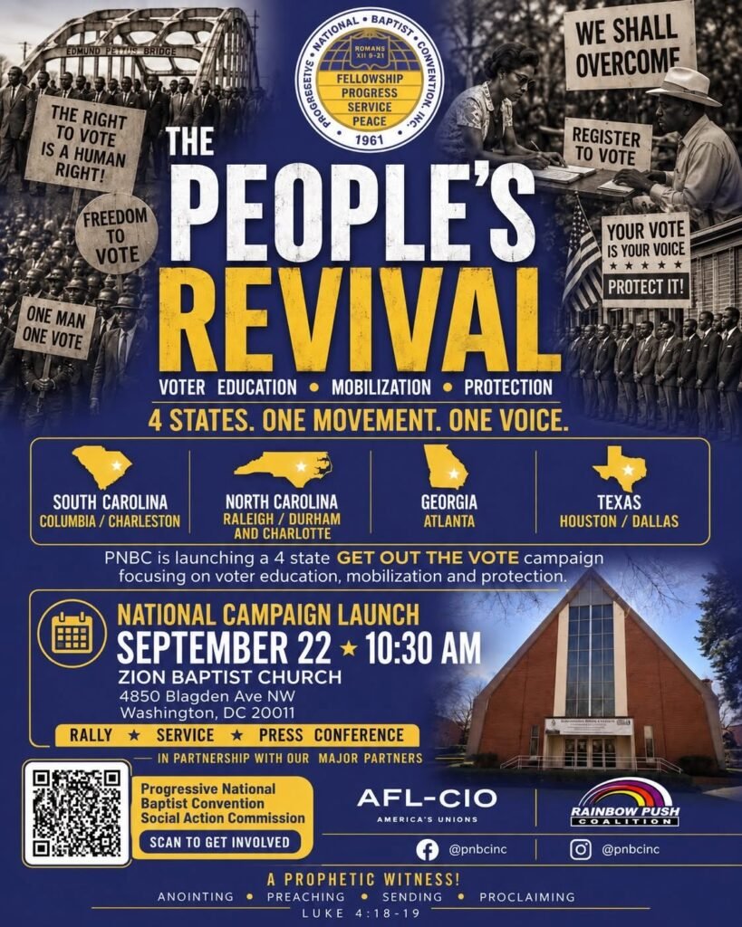 The People's Revival Movement launching September 22, 2026