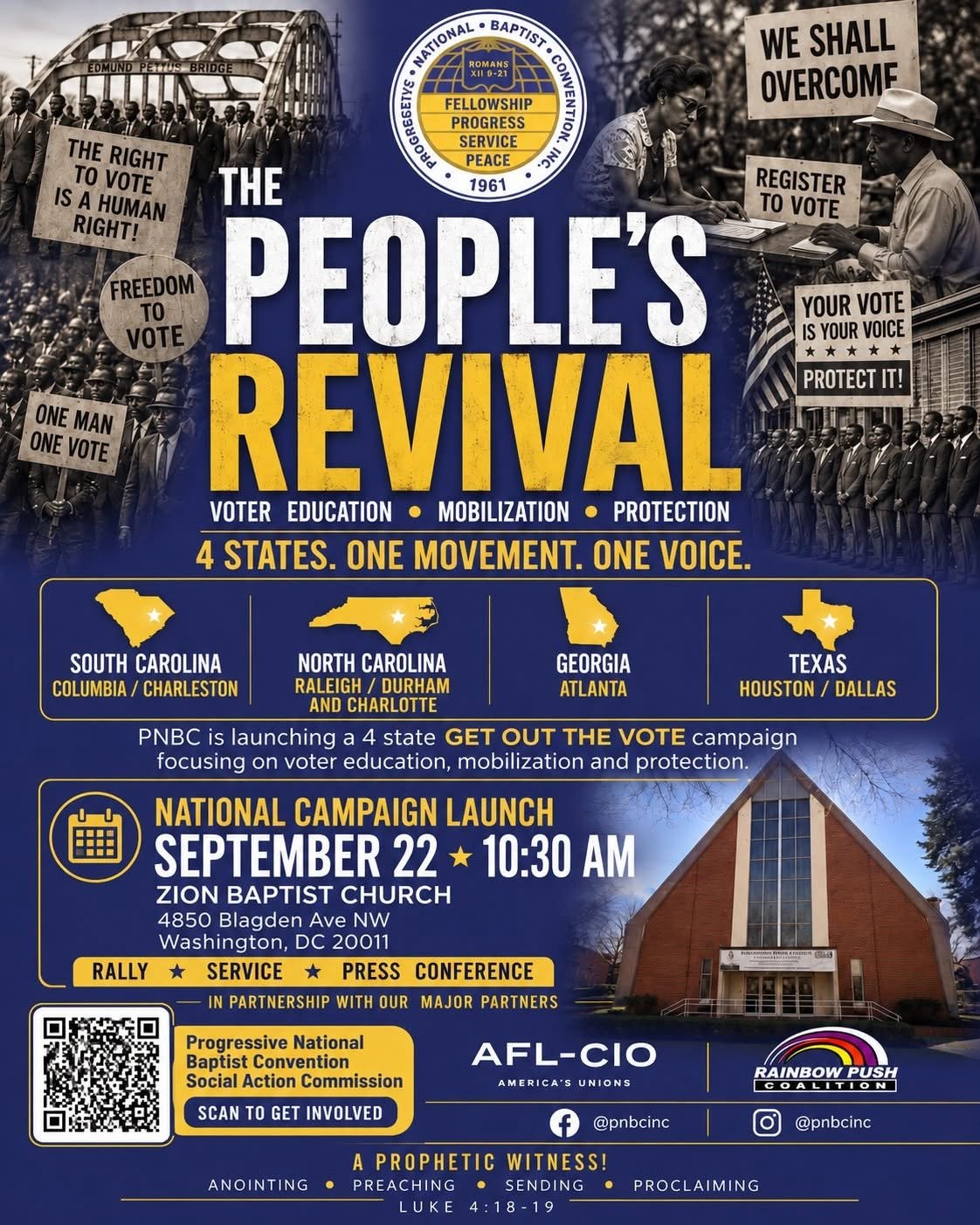 The People's Revival Movement launching September 22, 2026